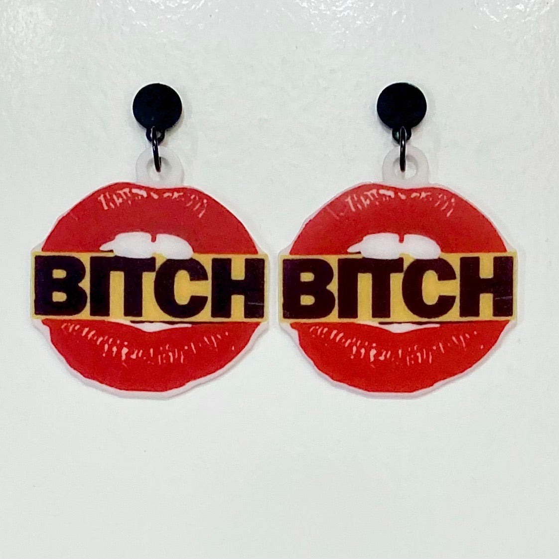 Bitch Lips Earrings