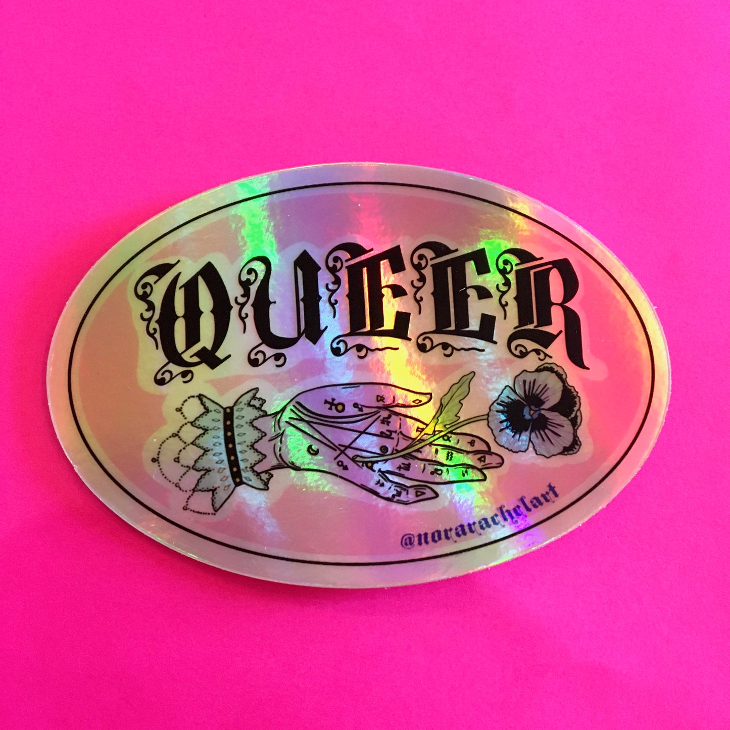 Holographic Queer Sticker