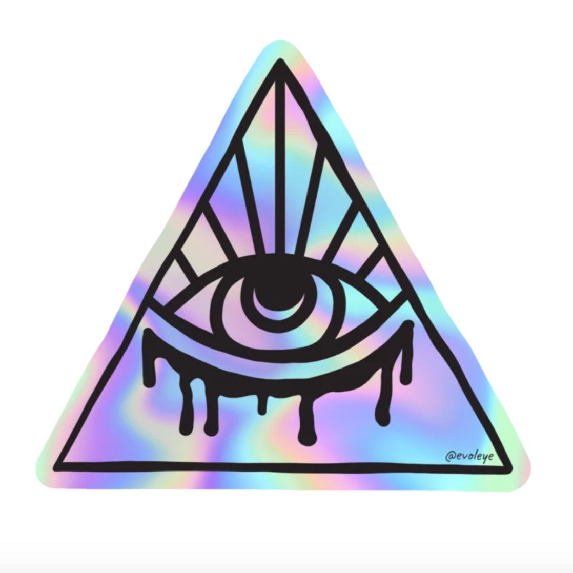 Holographic Evol-Eye Sticker