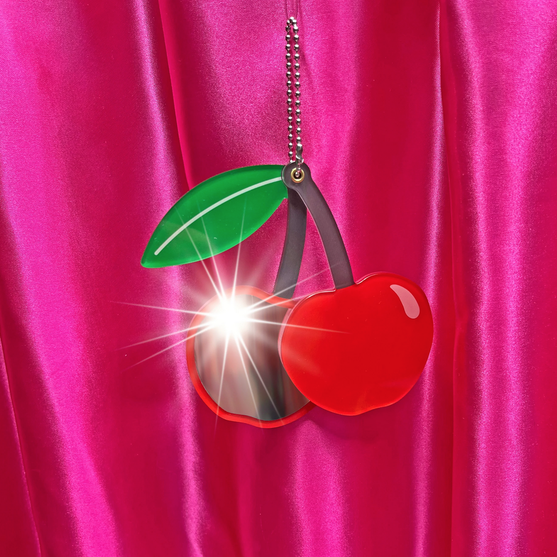 Cherry Mirror Keychain