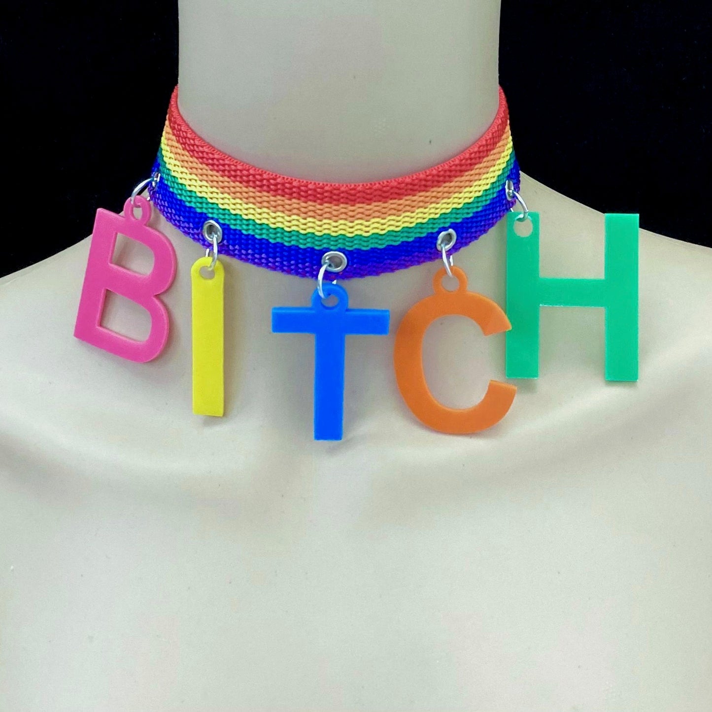 Bitch Rainbow Choker